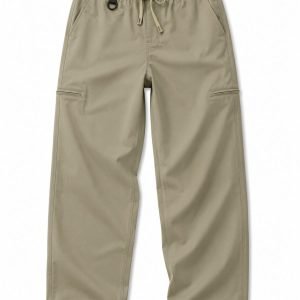 Men's Olive Relaxed Utility Pants - Comfortable & Affordable Everyday Wear