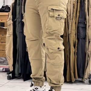 Beige Tactical Cargo Joggers for Men - Versatile Urban Streetwear