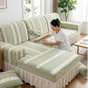 Elegant Floral Living Room Sofa Cover Collection