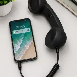 Vintage Phone Handset Receiver with Advanced Noise Filtering Technology