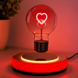 Levitating Heart-Shaped Magnetic LED Lamp